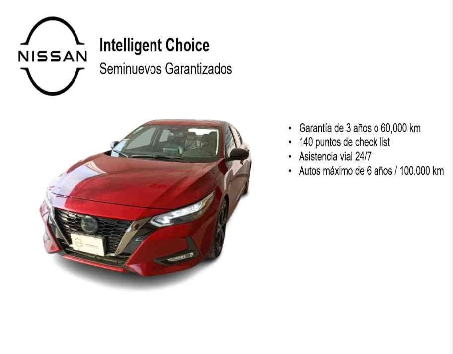 2023 Nissan SENTRA 4 PTS SR PLATINUM CVT AAC AUT ASTOS DEPORTIVOS BOSE PIEL NEGRA QC F LED RA-18