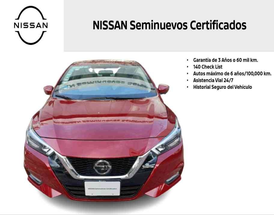 2022 Nissan VERSA 4 PTS PLATINUM CVT AAC AUT VE PIEL GPS F LED RA-17